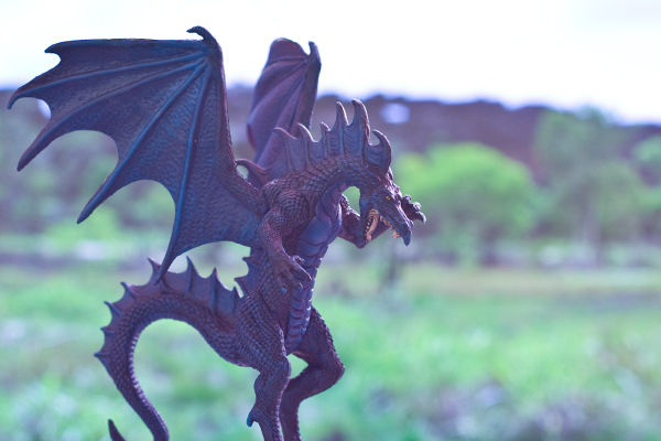 dragon bleu miniature