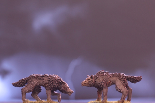 loup zombie mort vivant miniature